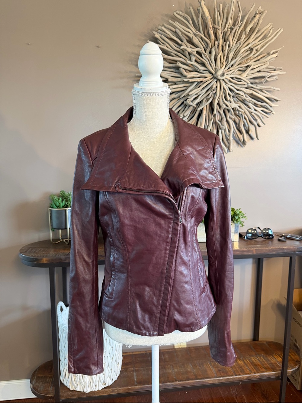 Danier Moto Style Genuine Leather Jacket